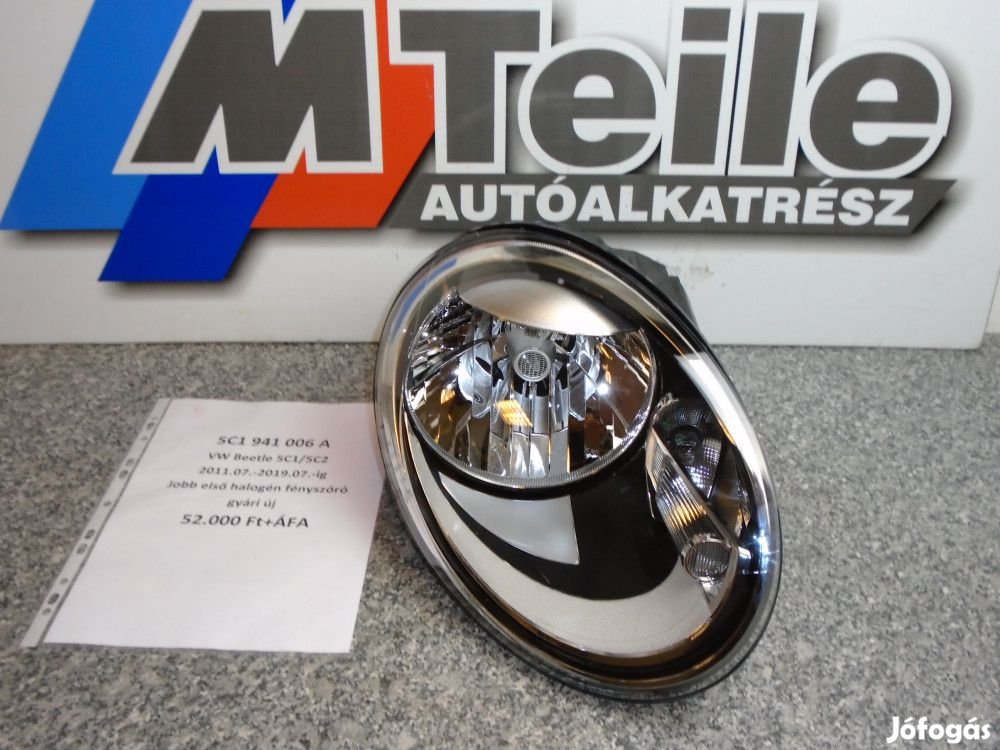 [GYÁRI ÚJ] Volkswagen Beetle 5C1/5C2 JOBB első halogén fényszóró